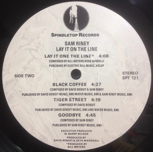 Riney, Sam - Lay It On The Line (VG+) (Vinyl LP)