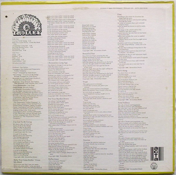 Peppermint Trolley Company - The Peppermint Trolley Company (VG+) (Vinyl LP)