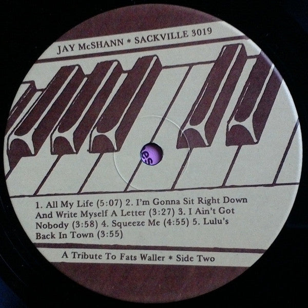 McShann, Jay - A Tribute To Fats Waller (Vinyl, VG+) (Vinyl LP)