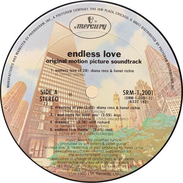 Endless Love Original Motion Picture Soundtrack (Vinyl, VG) (Vinyl LP)