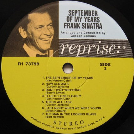 Sinatra, Frank - September Of My Years (Vinyl, VG+) (Vinyl LP)