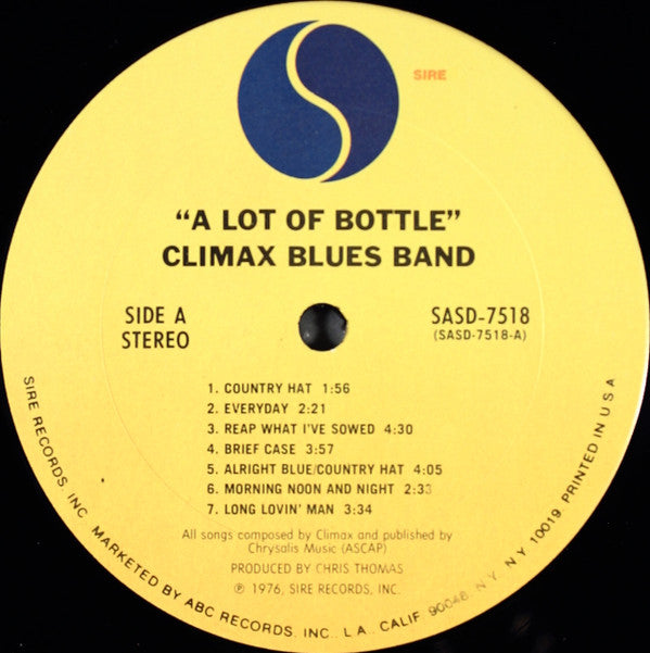 Climax Blues Band - A Lot Of Bottle (VG) (Vinyl LP)