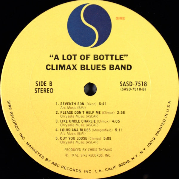 Climax Blues Band - A Lot Of Bottle (VG) (Vinyl LP)