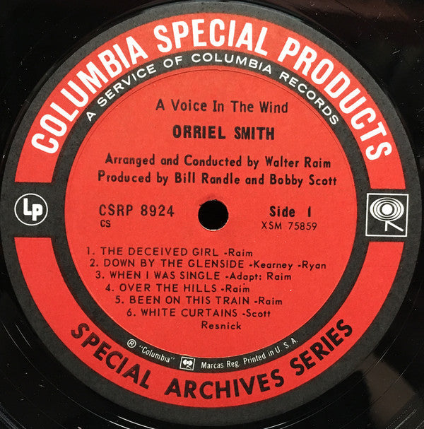 Smith, Orrielm- A Voice In The Wind (VG+) (Vinyl LP)