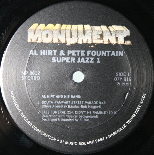 Hirt, Al & Pete Fountain - Super Jazz 1 (VG+) (Vinyl LP)