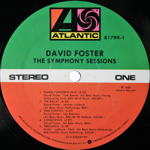 Foster, David - The Symphony Sessions (Vinyl, VG) (Vinyl LP)