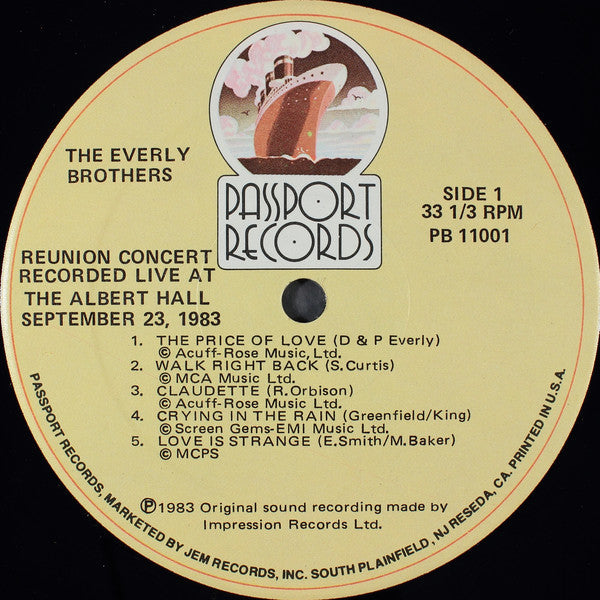 Everly Brothers - Reunion Concert (NM or M-) (Vinyl LP)