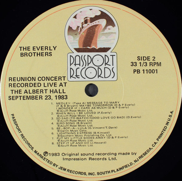 Everly Brothers - Reunion Concert (NM or M-) (Vinyl LP)