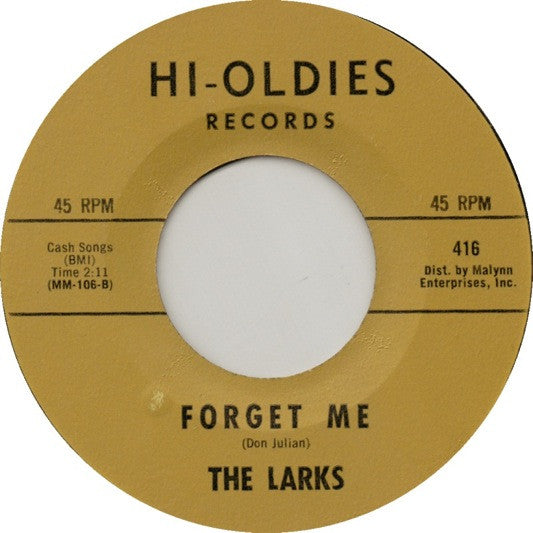 Larks - The Jerk / Forget Me (Vinyl, VG) (Vinyl LP)
