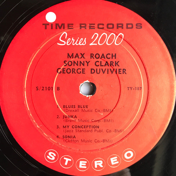 Roach, Max with Sonny Clark, George Duvivier - Max Roach, Sonny Clark, George Duvivier (VG) (Vinyl LP)