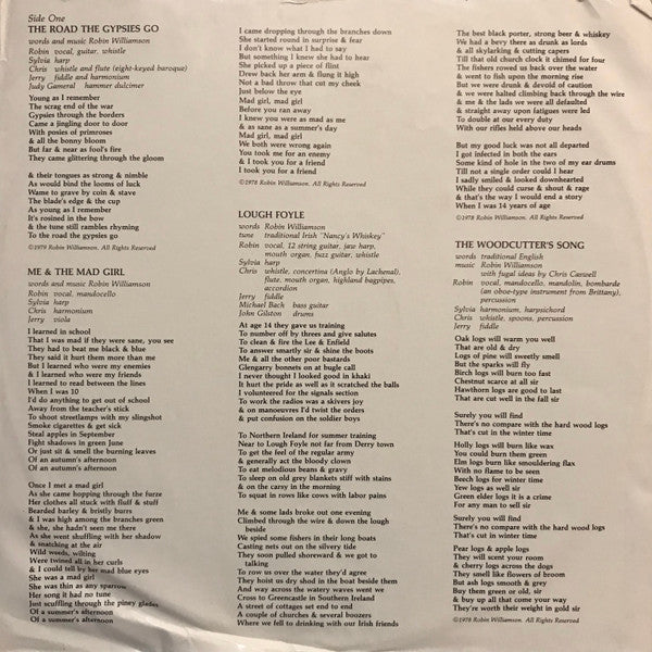 Williamson, Robin & His Merry Band - A Glint At The Kindling (VG) (Vinyl LP)
