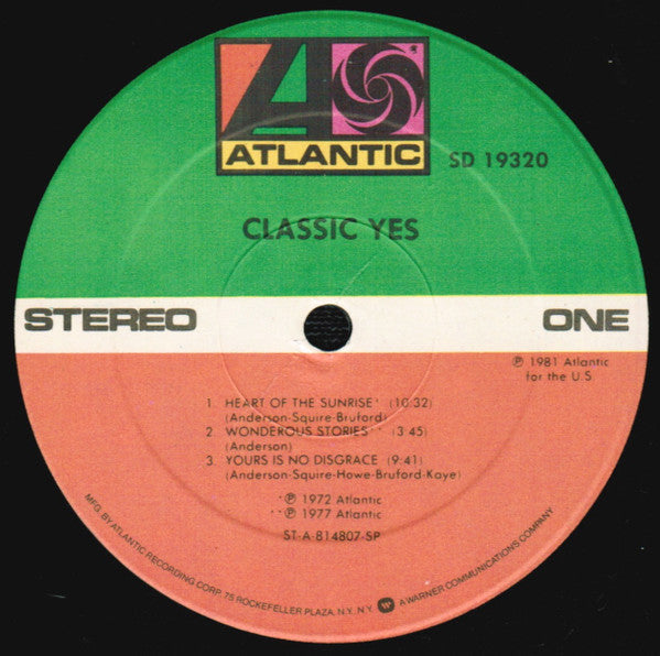 Yes - Classic Yes (Vinyl, NM or M-) (Vinyl LP)