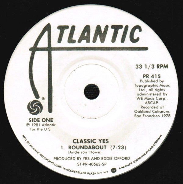 Yes - Classic Yes (Vinyl, NM or M-) (Vinyl LP)