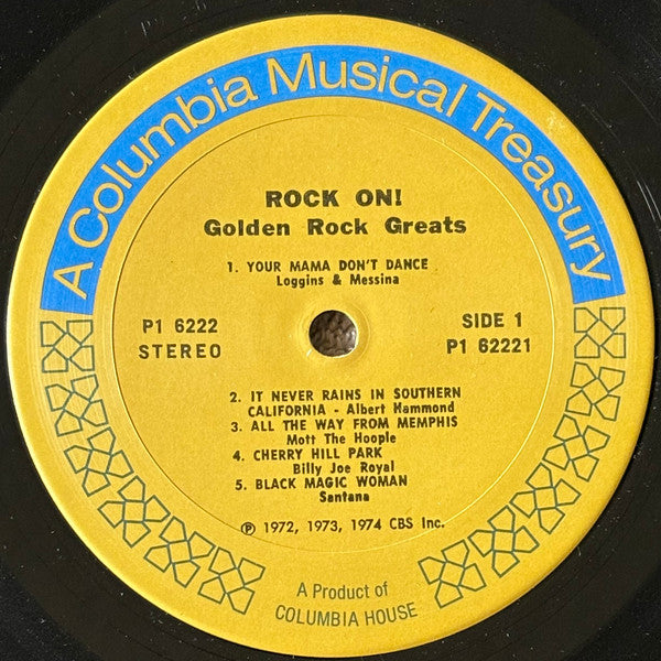 Various - Rock On! Golden Rock Greats (Vinyl, VG+) (Vinyl LP)