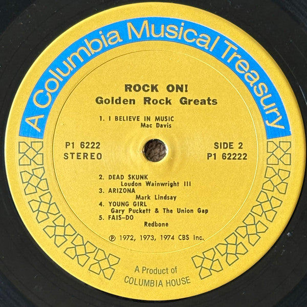Various - Rock On! Golden Rock Greats (Vinyl, VG+) (Vinyl LP)