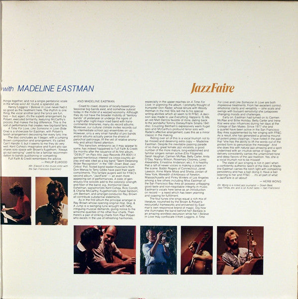 Full Faith & Credit Big Band With Madeline Eastman - Jazzfaire (VG+) (Vinyl LP)