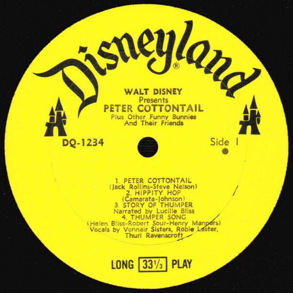 Peter Cottontail (Plus Other Funny Bunnies And Their Friends) (Vinyl, VG) (Vinyl LP)