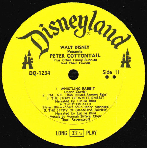 Peter Cottontail (Plus Other Funny Bunnies And Their Friends) (Vinyl, VG) (Vinyl LP)