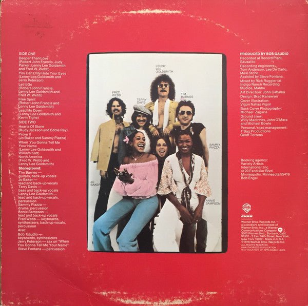Stoneground - Hearts Of Stone (VG+) (Vinyl LP)