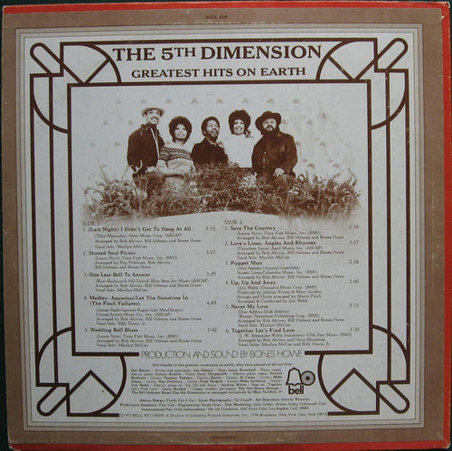 5th Dimension - The Greatest Hits On Earth (Vinyl, VG+) (Vinyl LP)