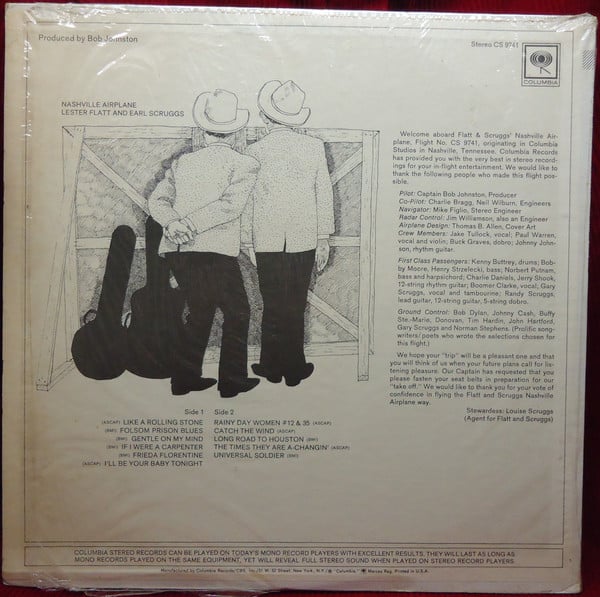 Flatt & Scruggs - Nashville Airplane (VG) (Vinyl LP)