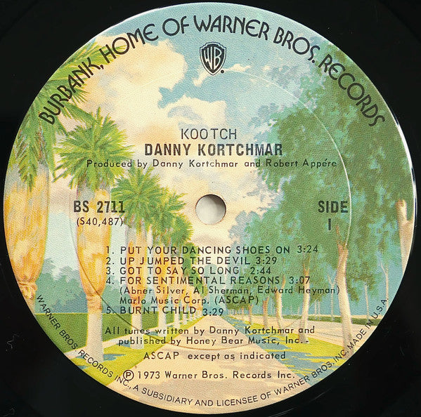 Kortchmar, Danny - Kootch (VG) (Vinyl LP)