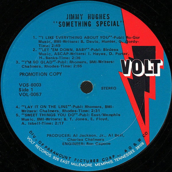 Hughes, Jimmy - Something Special (Vinyl, VG+) (Vinyl LP)