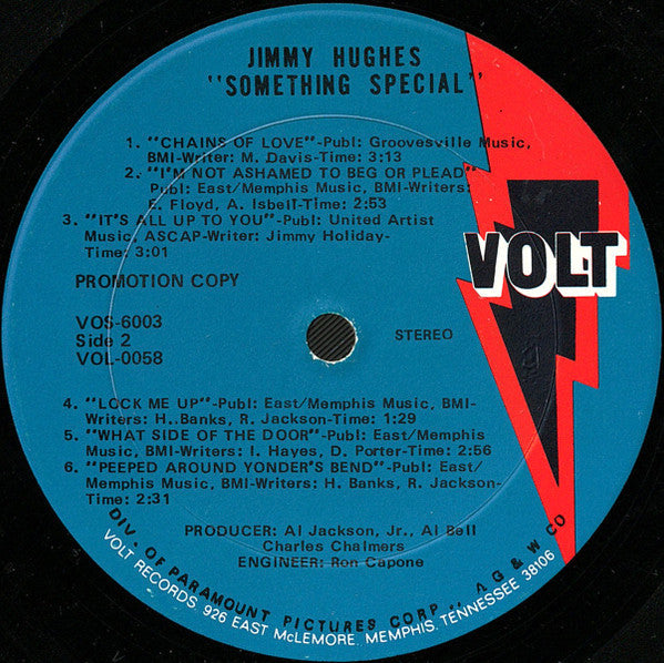 Hughes, Jimmy - Something Special (Vinyl, VG+) (Vinyl LP)