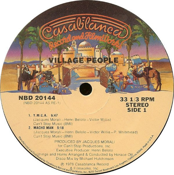 Village People - Y.M.C.A. / Macho Man (Vinyl, VG) (Vinyl LP)
