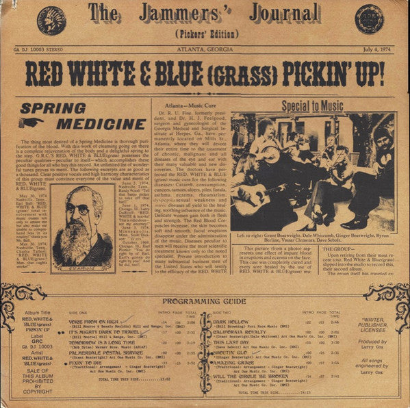 Red, White & Blue (Grass) - Pickin' Up (Vinyl, VG+) (Vinyl LP)