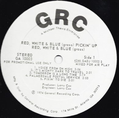 Red, White & Blue (Grass) - Pickin' Up (Vinyl, VG+) (Vinyl LP)