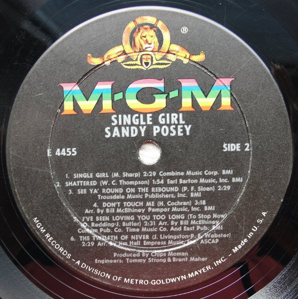 Posey, Sandy - Single Girl (Vinyl, VG) (Vinyl LP)