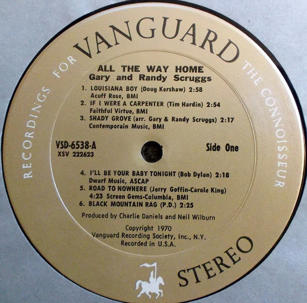 Scruggs, Gary & Randy - All The Way Home (VG+) (Vinyl LP)