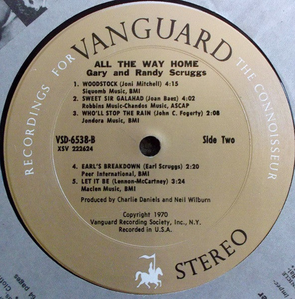 Scruggs, Gary & Randy - All The Way Home (VG+) (Vinyl LP)