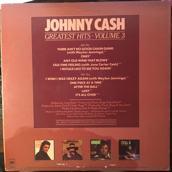 Cash, Johnny - Greatest Hits Volume 3 (Vinyl, VG+) (Vinyl LP)
