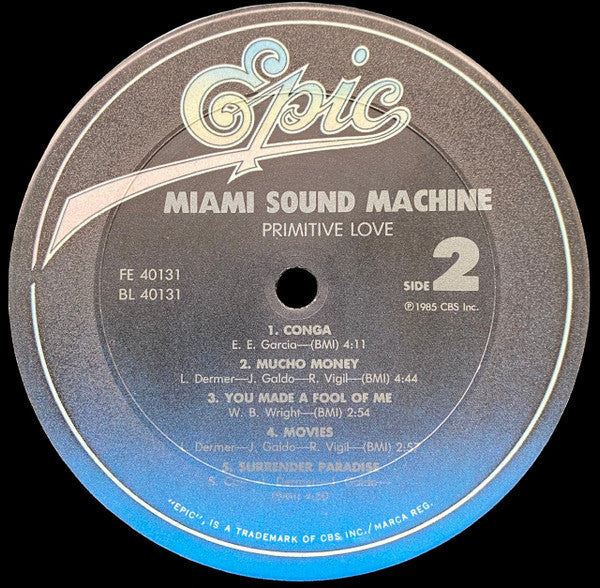 Miami Sound Machine - Primitive Love (VG+) (Vinyl LP)