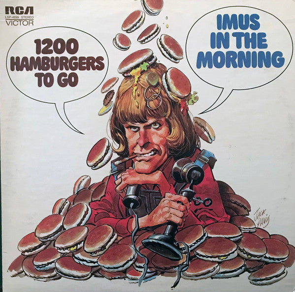 Imus In The Morning - 1200 Hamburgers To Go (VG+) (Vinyl LP)