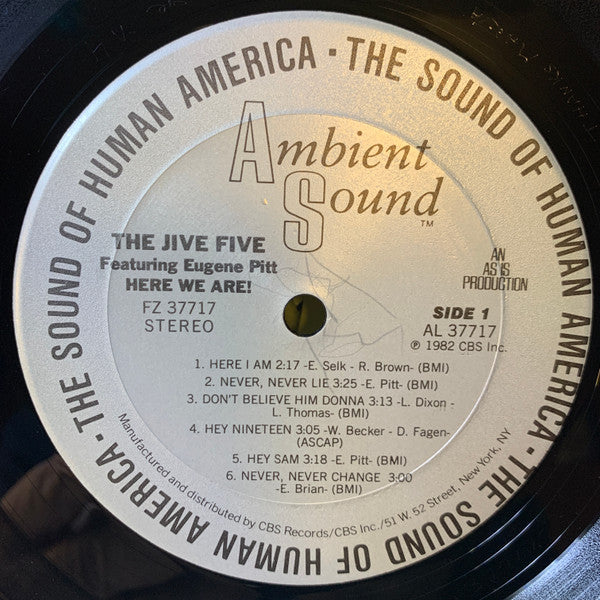 Jive 5 Featuring Eugene Pitt - Here We Are! (VG+) (Vinyl LP)