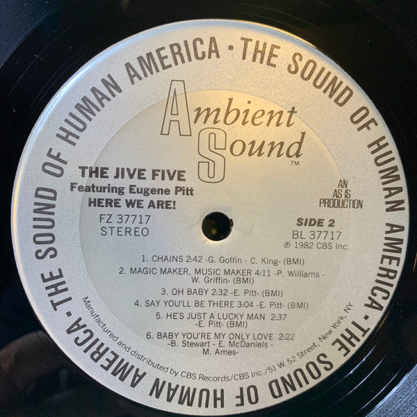 Jive 5 Featuring Eugene Pitt - Here We Are! (VG+) (Vinyl LP)