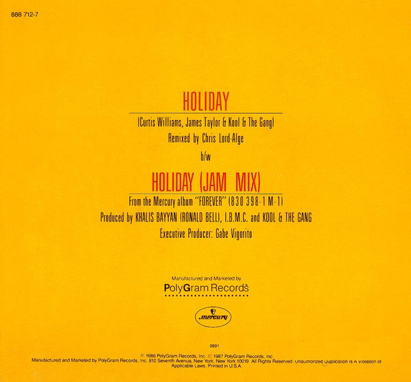Kool & The Gang - Holiday (VG+) (Vinyl LP)