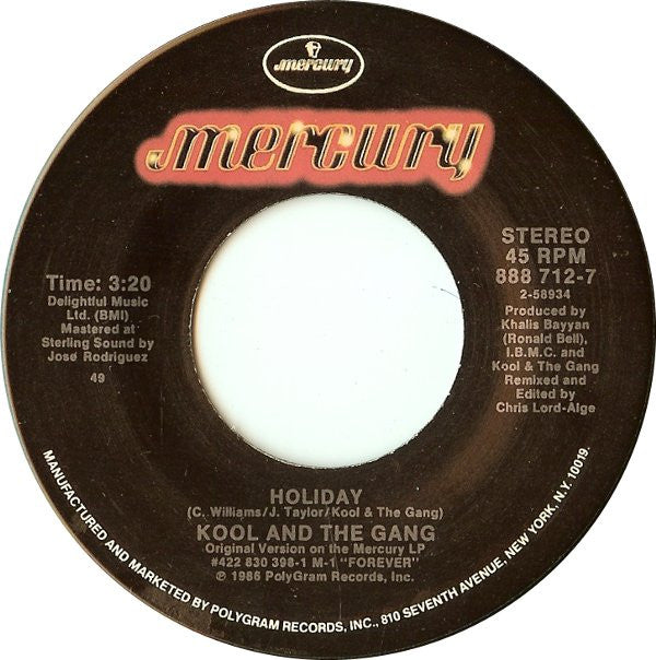 Kool & The Gang - Holiday (VG+) (Vinyl LP)