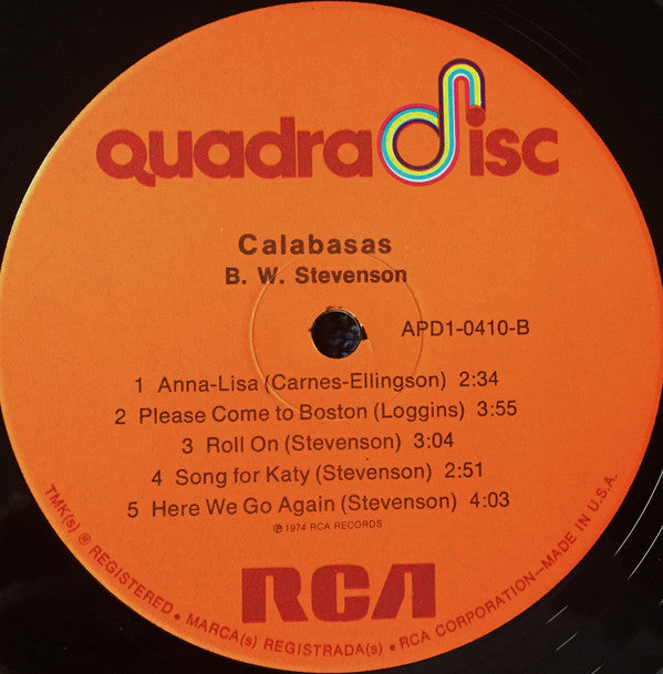 Stevenson, B.W. - Calabasas (VG+) (Vinyl LP)
