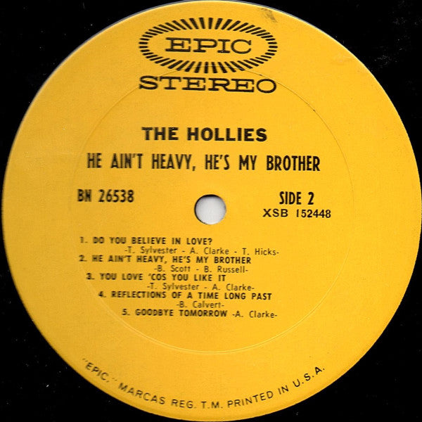 Hollies - He Ain't Heavy, He's My Brother (VG) (Vinyl LP)