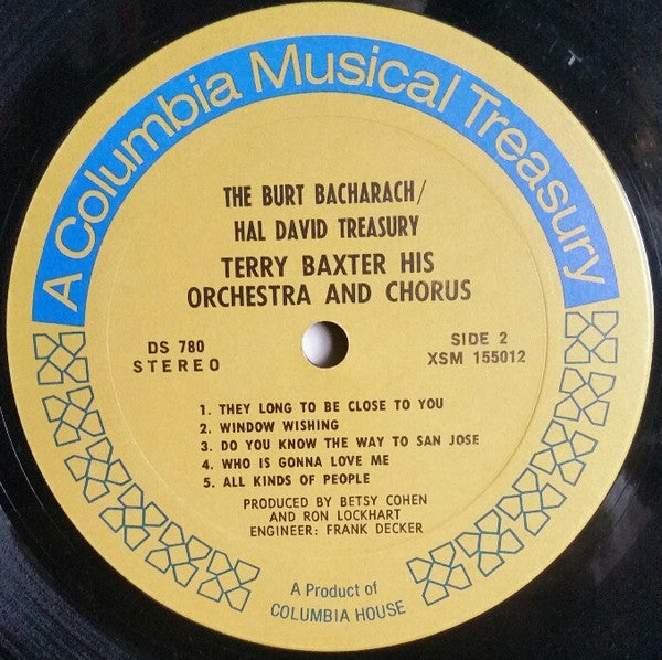 Bacharach, Burt / Hal David - The Burt Bacharach Hal David Treasury (VG) (Vinyl LP)