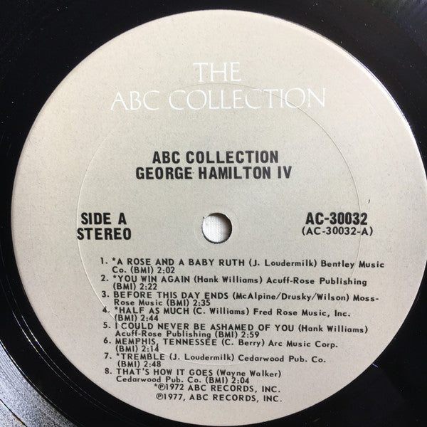 Hamilton IV, George - The ABC Collection (VG+) (Vinyl LP)