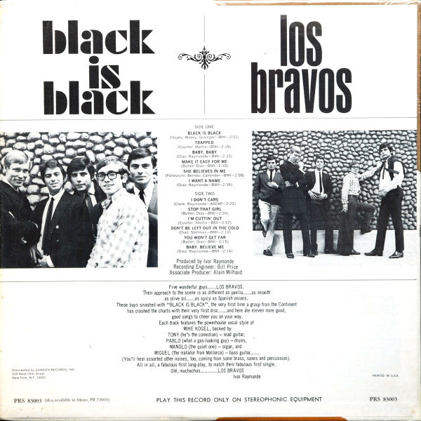 Los Bravos - Black Is Black (Vinyl, M) (Vinyl LP)