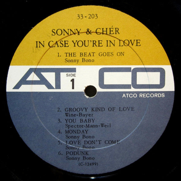 Sonny & Cher - In Case You're In Love (Vinyl, G+) (Vinyl LP)