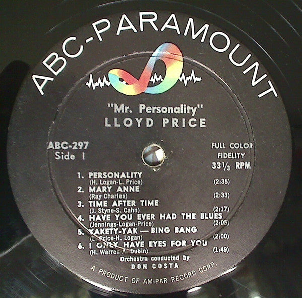Price, Lloyd - Mr. "Personality" (VG) (Vinyl LP)