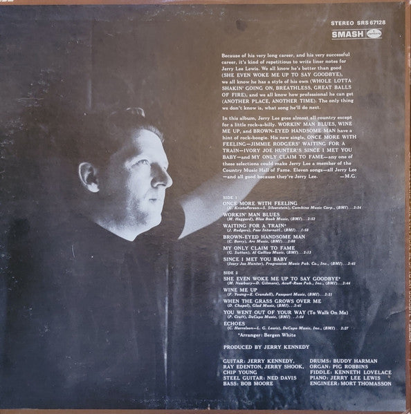 Lewis, Jerry Lee - She Even Woke Me Up To Say Goodbye (VG+) (Vinyl LP)