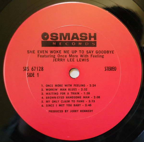 Lewis, Jerry Lee - She Even Woke Me Up To Say Goodbye (VG+) (Vinyl LP)